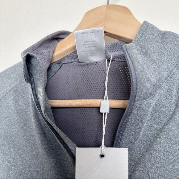 Levelwear Womens Small Engergy Zip Heather Charcoal Pullover - Picture 9 of 13